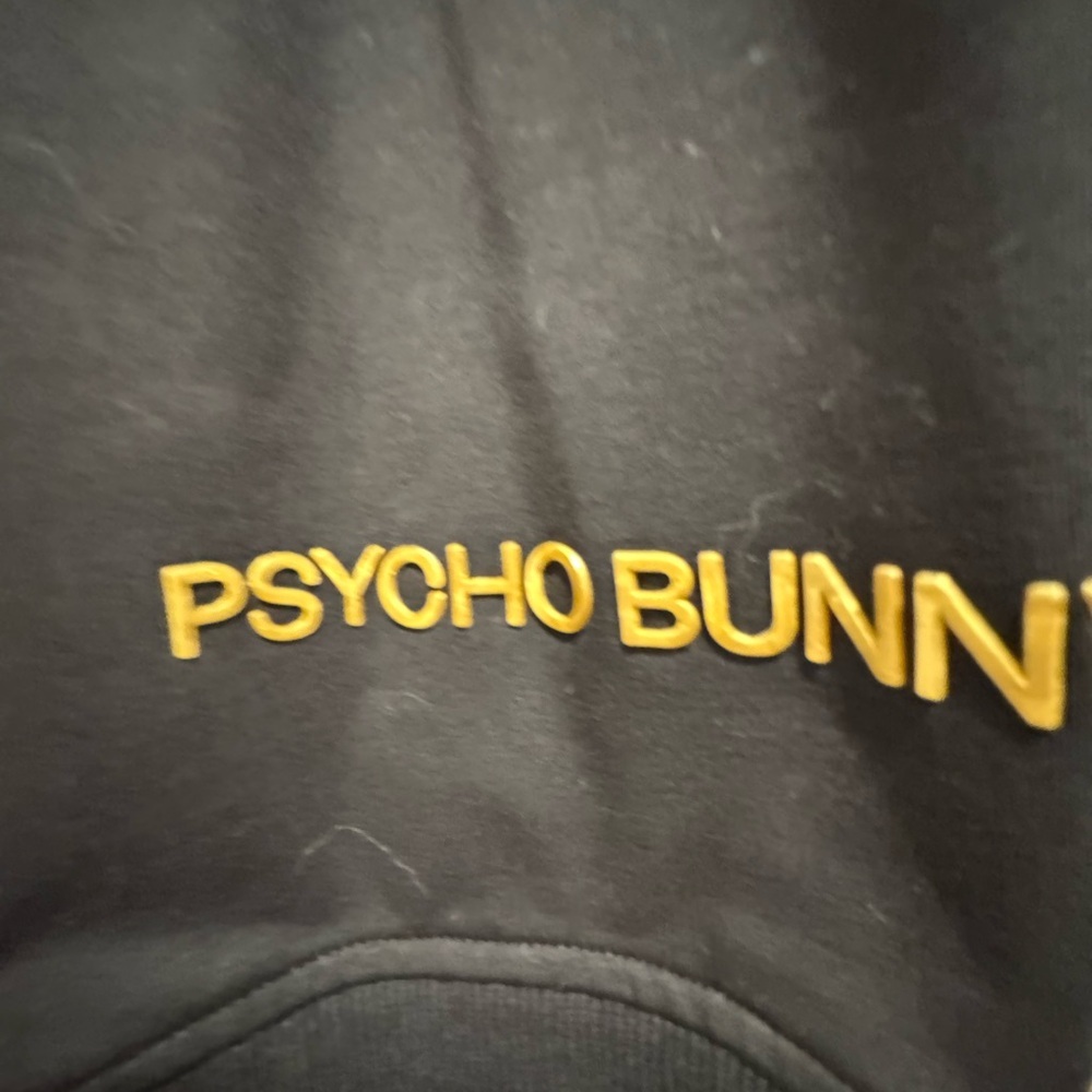PSYCHO BUNNY WOMENS BEAUMONT SWEATSHIRT. Black. SZ M NWOT - Picture 7 of 7
